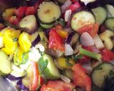 夏野菜たっぷり。冷凍トマトでラタトゥイユ作り方9写真