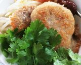 食欲増進☆カツ丼にパクチーを添えて作り方1写真