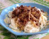 夏ランチ♪ぶっかけ肉そうめん作り方5写真