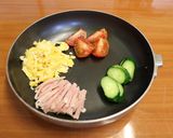 キャンプのごはん　冷やし中華＆フルーツ作り方2写真