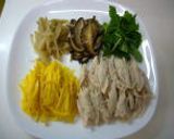 鶏スープかけごはん☆～鶏飯風～作り方1写真