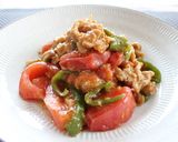 レンジで楽チン♪焼き肉風！トマトの肉炒め作り方5写真