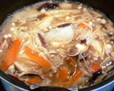 ベビーホタテと長芋と豆苗の中華風とろ煮☆作り方3写真