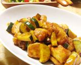 鶏肉とズッキーニのカレー炒め作り方3写真