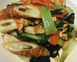 チンゲン菜とちくわの中華炒め作り方9写真