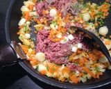 トマト消費★野菜嫌いの為のハンバーグ味丼作り方2写真