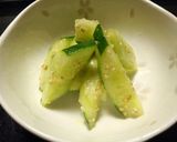 お化けキュウリ救済？さっぱり生姜和え作り方4写真