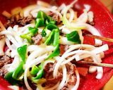 ♡牛肉と玉ねぎの甘辛ガーリックだれ焼き♡作り方6写真