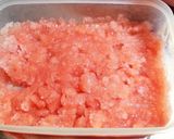 フォーク１本で簡単！スイカのかき氷～♪作り方4写真