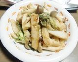 みょうが・しめじ・ハモ天のさっと味噌炒め作り方5写真