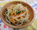 丸鶏ガラスープでナムル☆作り方6写真