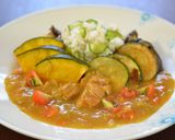 夏野菜とシーチキンの冷やしカレー♫作り方14写真