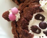 市販のロールケーキで簡単モンチッチケーキ作り方6写真
