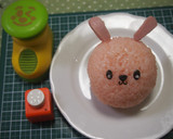 日傘を持ったうさぎちゃん弁当作り方4写真