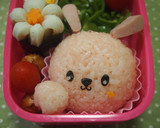 日傘を持ったうさぎちゃん弁当作り方5写真