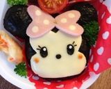 キャラ弁★簡単ミニーおにぎりお弁当作り方7写真