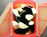 レンジで簡単☆茄子の香味だれ。作り方3写真