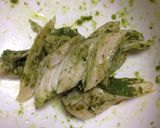 冷やしトマトつけ麺 バジルチキンのせ作り方3写真