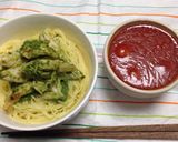 冷やしトマトつけ麺 バジルチキンのせ作り方6写真