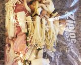 超簡単!!鶏肉ときのこの蒸し煮作り方1写真