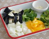 ❀たっぷり夏野菜のトマト煮＆雑穀ごはん❀作り方1写真