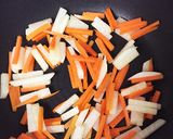 簡単!大根、にんじん、さつま揚げの炒め煮作り方3写真