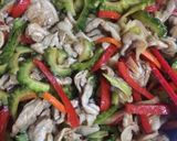 夏におすすめ＊ゴーヤ&豚肉の青椒肉絲作り方8写真