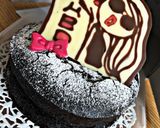 チョコプレート ミニー　ねずこ作り方4写真