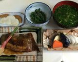 今日の朝ごはん献立（カレイの煮付け）作り方4写真