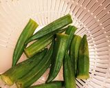 おくら♪ベーコン巻き作り方1写真