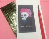 キャラ弁・セカオワ深瀬画伯のり弁作り方1写真