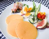 親子で作ろう！旬の野菜たっぷりパンケーキ作り方7写真
