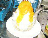 マンゴーコンポート♡ふわふわかき氷♪作り方4写真