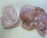 【鶏モモ肉】とり皮せんべい作り方1写真