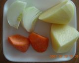 フライパンで肉じゃが作り方1写真