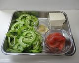 ゴーヤのたらこ豆腐和え作り方1写真