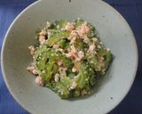 ゴーヤのたらこ豆腐和え作り方4写真