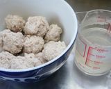 ぶなしめじと柔らか肉団子のケチャップ煮作り方3写真