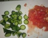 アンチョビパンチェッタ夏野菜の冷製パスタ作り方1写真