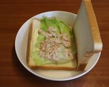キャンプのごはん　サンドイッチ＆目玉焼き作り方3写真