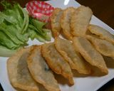黒豆とチーズの餃子の皮パリパリ揚げ作り方4写真