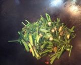 空芯菜とニンニクの炒め物作り方5写真