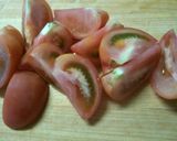 茄子と トマト 挽き肉の カレースープ♪作り方4写真