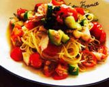 超簡単‼ トマトとツナの和風冷製パスタ作り方7写真