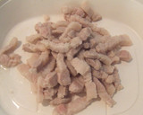 豚肉とうす揚げの酢みそ和え作り方3写真