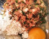餃子の餡が余ったら＊餃子バーグ！作り方1写真