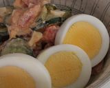 簡単♪美味♪夏野菜とゆで卵の和風サラダ作り方6写真