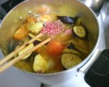 茄子と トマト 挽き肉の カレースープ♪作り方6写真
