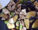 なすとモロッコインゲンと豚肉のピリ辛炒め作り方7写真