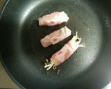 お弁当に簡単♪薄切りロースで3種野菜巻き作り方3写真